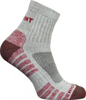 High Point Trek Lady - ponožky Barva: grey/bordo, Velikost: 35-37