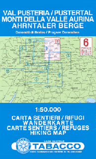 Tabacco WK 6 Val Pusteria - Monti Della - Valle Aurina 1:50 000