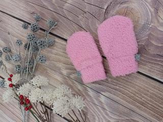 Rukavičky pro nejmenší - růžové (dětské rukavičky)