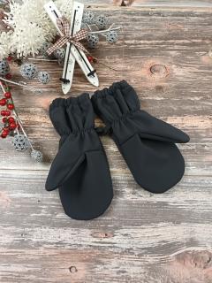 Softshelové rukavičky - černé