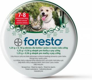 Bayer Foresto 38cm - antiparazitní obojek pro psy do 8kg