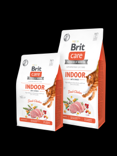 Brit Care Cat GF Indoor Anti-stress 3x7kg+MYŠKA (+ SLEVA PO REGISTRACI / PŘIHLÁŠENÍ!)