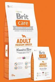 Brit Care Dog Adult Medium Breed Lamb  Rice 12kg+DOPRAVA ZDARMA+1x masíčka Perrito! (+ 2% SLEVA PO REGISTRACI / PŘIHLÁŠENÍ!)