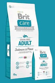 Brit Care Dog Grain-free Adult Salmon  Potato 12kg+DOPRAVA ZDARMA+1x masíčka Perrito! (+ 2% SLEVA PO REGISTRACI / PŘIHLÁŠENÍ!)