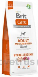 Brit Care Dog Hypoallergenic Adult Medium Breed 12kg+DOPRAVA ZDARMA+1x masíčka Perrito! (+ SLEVA PO REGISTRACI / PŘIHLÁŠENÍ!)