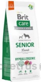 Brit Care Dog Hypoallergenic Senior 12kg+DOPRAVA ZDARMA+1x masíčka Perrito! (+ SLEVA PO REGISTRACI / PŘIHLÁŠENÍ!)