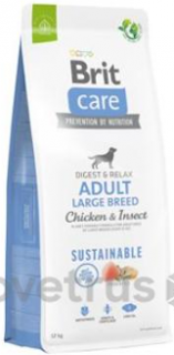 Brit Care Dog Sustainable Adult Large Breed 12kg+DOPRAVA ZDARMA+1x masíčka Perrito! (+ SLEVA PO REGISTRACI / PŘIHLÁŠENÍ!)