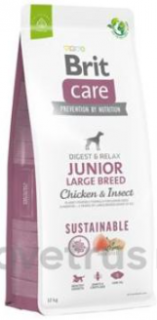 Brit Care Dog Sustainable Junior Large Breed 12kg+DOPRAVA ZDARMA+1x masíčka Perrito! (+ SLEVA PO REGISTRACI / PŘIHLÁŠENÍ!)