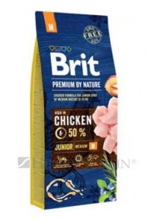 Brit Premium Dog by Nature Junior M 15kg+ DOPRAVA ZDARMA! (+ SLEVA PO REGISTRACI/PŘIHLÁŠENÍ! ;))