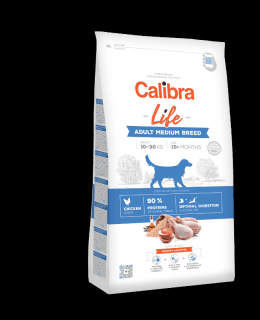 Calibra Dog Life Adult Medium Breed Chicken  2,5kg (+ SLEVA PO REGISTRACI / PŘIHLÁŠENÍ!)