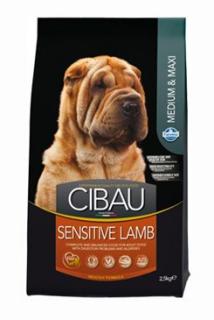 CIBAU Dog Adult Sensitive Lamb  Rice Medium 2x2,5KG (+ 2% SLEVA PO REGISTRACI / PŘIHLÁŠENÍ!)