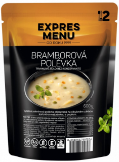 Expres Menu - bramborová polévka 600g (2 porce) (SLEVA PO REGISTRACI / PŘIHLÁŠENÍ :))