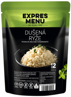 Expres Menu - dušená rýže 400g (2 porce) (SLEVA PO REGISTRACI / PŘIHLÁŠENÍ :))