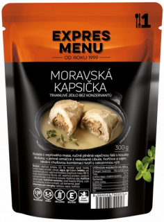 Expres Menu - moravská kapsička 300g (1 porce) (SLEVA PO REGISTRACI / PŘIHLÁŠENÍ :))