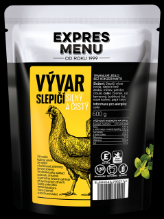 Expres Menu - slepičí vývar 600g (SLEVA PO REGISTRACI / PŘIHLÁŠENÍ :))