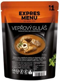 Expres Menu - vepřový guláš 300g (1 porce) (SLEVA PO REGISTRACI / PŘIHLÁŠENÍ :))