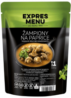 Expres Menu - žampiony na paprice 300g (1 porce) (SLEVA PO REGISTRACI / PŘIHLÁŠENÍ :))