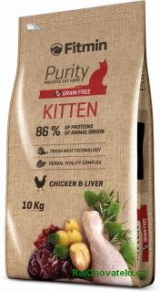 Fitmin Cat Purity Kitten 10kg+myška+1x masíčka Perrito+DOPRAVA ZDARMA! (+ SLEVA PO REGISTRACI/PŘIHLÁŠENÍ)