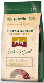 Fitmin Dog Lamb with Beef Medium/Maxi Light/Senior 2x12kg+DOPRAVA ZDARMA+1x masíčka Perrito! (+ SLEVA PO REGISTRACI / PŘIHLÁŠENÍ ;))