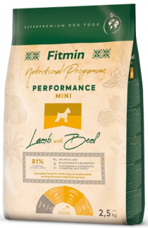 Fitmin Dog Lamb with Beef Mini Performance 2,5kg (+ SLEVA PO REGISTRACI / PŘIHLÁŠENÍ ;))