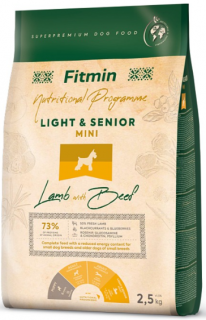 Fitmin Dog Lamb with Beef Mini Senior/Light 2,5kg (+ SLEVA PO REGISTRACI / PŘIHLÁŠENÍ ;))