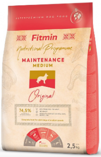 Fitmin dog medium maintenance 2,5 kg (+ SLEVA PO REGISTRACI / PŘIHLÁŠENÍ ;))