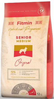 Fitmin dog medium senior 12 kg+DOPRAVA ZDARMA+1x masíčka Perrito! (+ SLEVA PO REGISTRACI / PŘIHLÁŠENÍ ;))