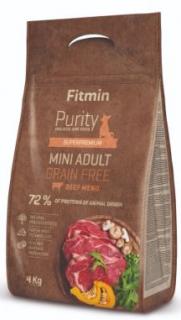 Fitmin dog Purity GF Adult Mini Beef 2 x 4 kg + DOPRAVA ZDARMA+1x masíčka Perrito! (+ SLEVA PO REGISTRACI / PŘIHLÁŠENÍ ;))