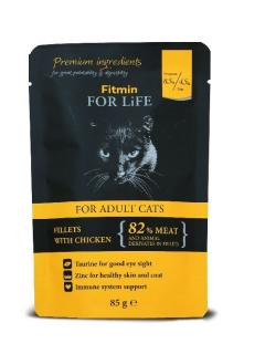Fitmin for Life Cat kuřecí 85g kapsička (+ SLEVA PO REGISTRACI/PŘIHLÁŠENÍ! ;))