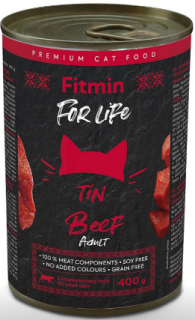 Fitmin For Life Hovězí konzerva pro dospělé kočky 400 g (+ SLEVA PO REGISTRACI/PŘIHLÁŠENÍ! ;))