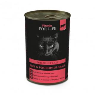 Fitmin For Life Hovězí konzerva pro dospělé kočky 415 g (+ SLEVA PO REGISTRACI/PŘIHLÁŠENÍ! ;))