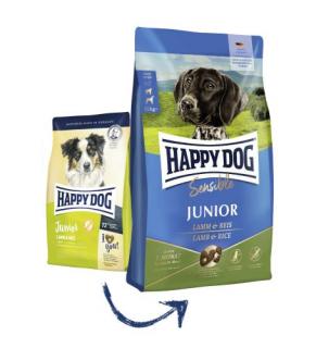HAPPY DOG Supreme Junior Lamb  Rice 10kg+DOPRAVA ZDARMA+1x masíčka Perrito (+ SLEVA PO REGISTRACI/PŘIHLÁŠENÍ! ;))