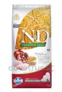 N&D LG DOG Puppy M/L Chicken & Pomegranate 2x12kg