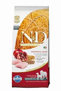 N&D LG DOG Senior M/L Chicken&Pomegr 12kg MIN.TRV. 11/23