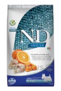 N&D OCEAN DOG Adult Mini Codfish&Pumpkin&Orange 2,5kg