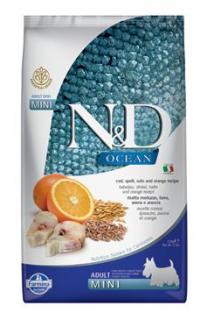 N&D OCEAN DOG LG Adult Mini Codfish & Orange 2,5kg