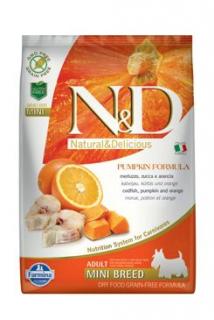 N&D Pumpkin DOG Adult Mini Codfish & Orange 2x7kg