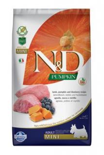 N&D Pumpkin DOG Adult Mini Lamb & Blueberry 2x7kg