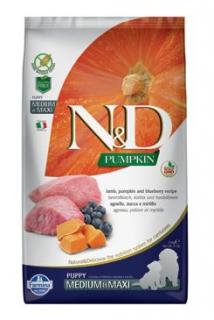 N&D Pumpkin DOG Puppy M/L Lamb & Blueberry 2x12kg