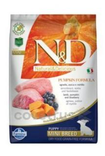 N&D Pumpkin DOG Puppy Mini Lamb & Blueberry 2,5kg