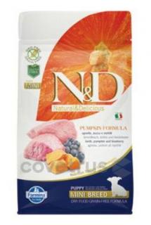 N&D Pumpkin DOG Puppy Mini Lamb & Blueberry 800g