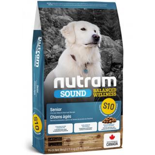 S10 Nutram Sound Senior Dog 2x11,4kg+DOPRAVA ZDARMA+masíčka Perrito 50g! (+ SLEVA PO REGISTRACI / PŘIHLÁŠENÍ!)