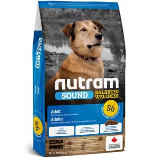 S6 Nutram Sound Adult 11,4kg+DOPRAVA ZDARMA+masíčka Perrito 50g! (AKČNÍ BONUS 50KČ+SLEVA PO REGISTRACI / PŘIHLÁŠENÍ!)