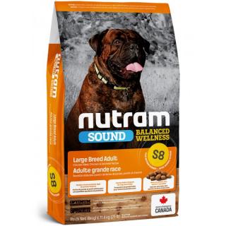 S8 Nutram Sound Large Breed Adult 3x11,4kg+DOPRAVA ZDARMA+masíčka Perrito 50g! (+ SLEVA PO REGISTRACI / PŘIHLÁŠENÍ!)