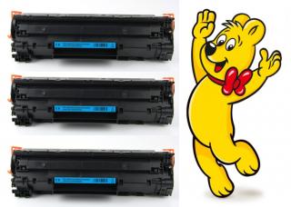 3x HP CB435A - 35A - kompatibilní toner + HARIBO 320g