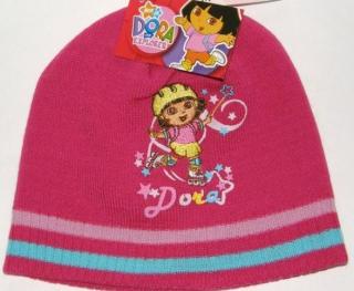Čepice Dora (Pěkná dívčí úpletová čepice Dora na bruslích.)