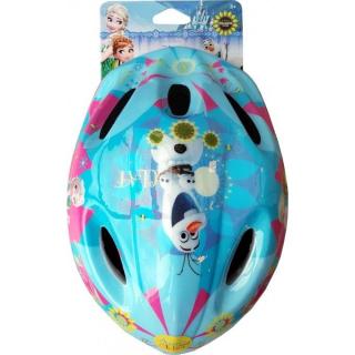 Cyklistická helma na kolo Ledové Království (Bezpečnostní cyklo přilba Frozen pro děti, má bezpečnostní atesty, regulace podle dětské hlavičky)