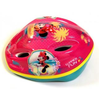 Cyklistická přilba Minnie Mouse (Bezpečnostní helma pro děti na kolo či brusle ochrání dětskou hlavu před úrazem, certifikace)
