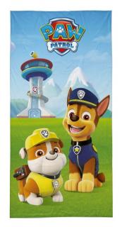 DETEXPOL Osuška Paw Patrol Chase a Rubble  Bavlna - Froté, 70/140 cm