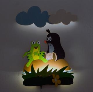 DoDo LED Lampička Krtek se žábou NL26LEDDO 35x50 cm